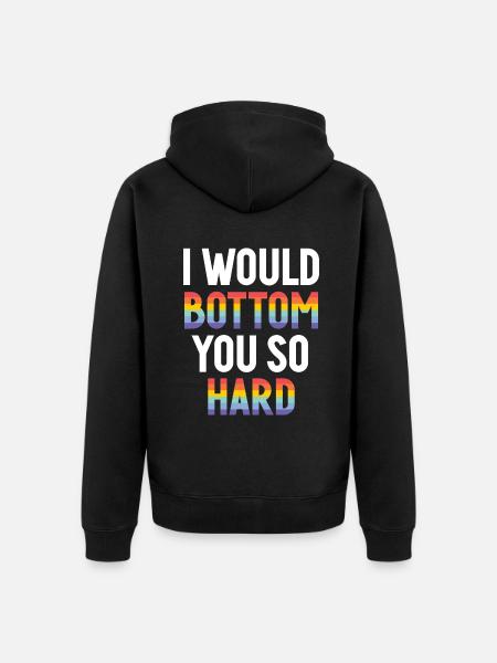 Gay Gifts - Unisex Premium Organic Zip Hoodie - black