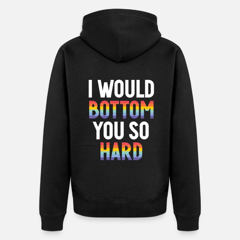 Cadeaux gays - Veste à capuche bio Premium Unisexe - noir