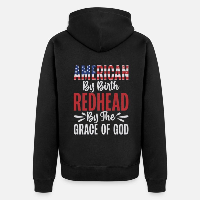 Cadeaux roux - Veste à capuche bio Premium Unisexe - noir