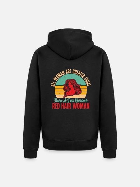 Redhead Gifts - Unisex Premium Bio Zip Hoodie - Schwarz