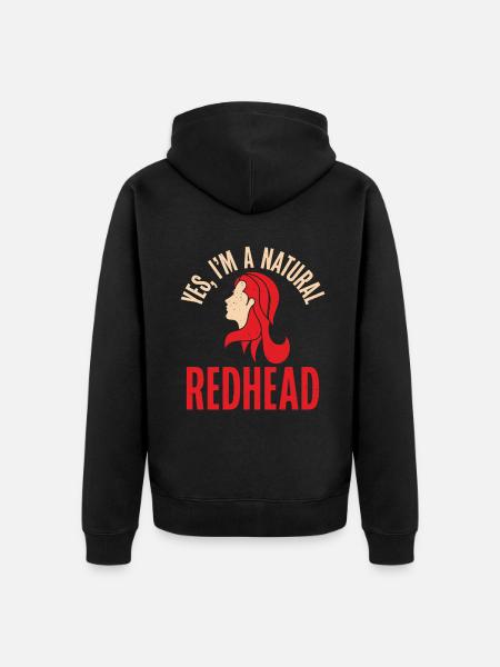 Redhead Gifts - Unisex Premium Organic Zip Hoodie - black