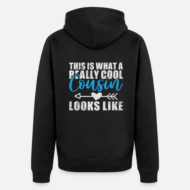 Cadeaux Cousin - Veste à capuche bio Premium Unisexe - noir