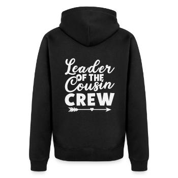 Cadeaux Cousin - Veste à capuche bio Premium Unisexe - noir - Dos - Nico (187cm)