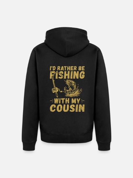 Cousin Gifts - Unisex Premium Organic Zip Hoodie - black
