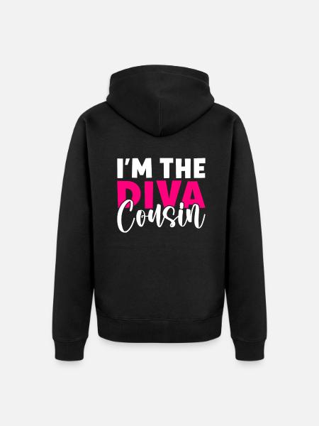 Cousin Gifts - Unisex Premium Organic Zip Hoodie - black