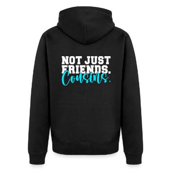 Cadeaux Cousin - Veste à capuche bio Premium Unisexe - noir - Dos - Nico (187cm)
