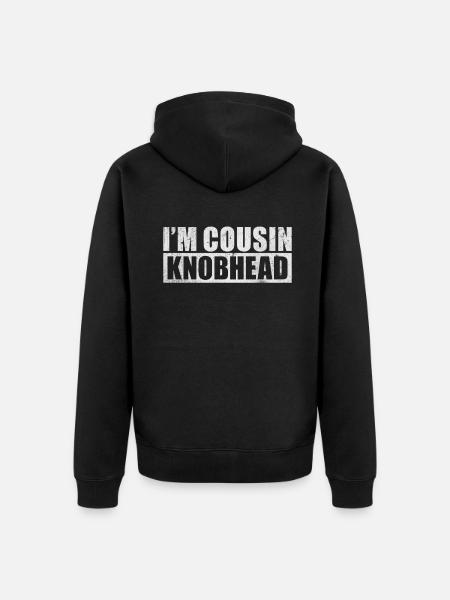 Cousin Gifts - Unisex Premium Organic Zip Hoodie - black