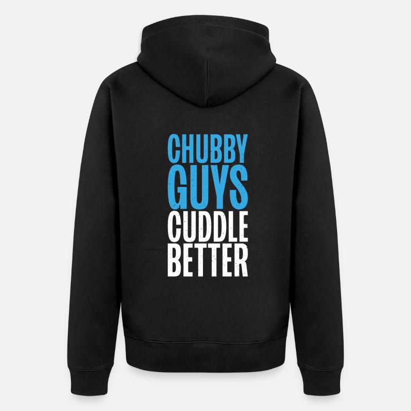 Cadeaux de graisse drôles - Veste à capuche bio Premium Unisexe - noir