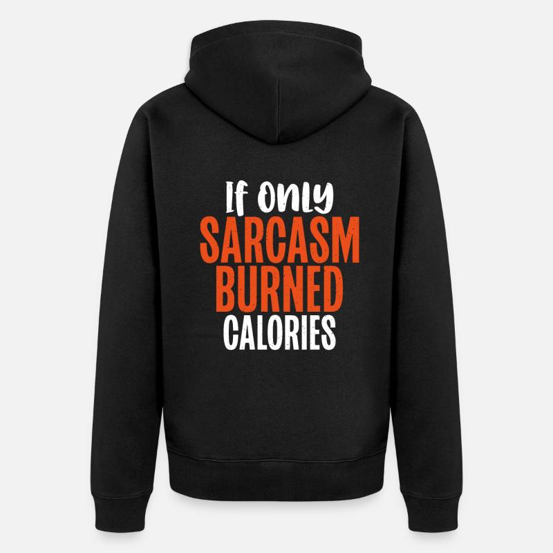 Cadeaux de graisse drôles - Veste à capuche bio Premium Unisexe - noir