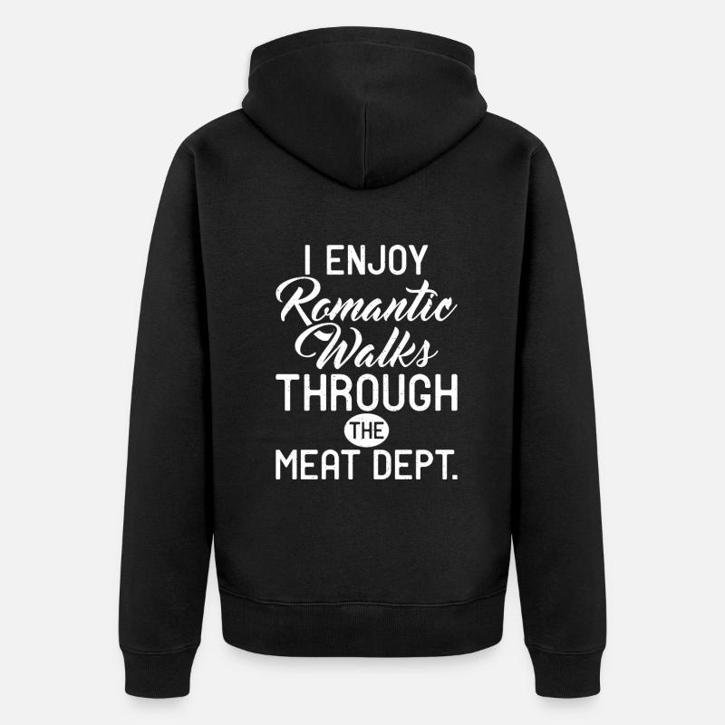 Cadeaux de bacon drôles - Veste à capuche bio Premium Unisexe - noir