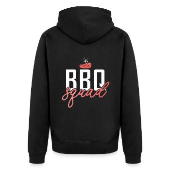 Grill Barbecue Grilling - Unisex Premium Bio Zip Hoodie - Schwarz - Hinten - Nico (187cm)