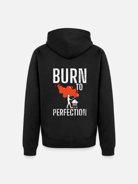 Grill Barbecue Grilling - Unisex Premium Organic Zip Hoodie - black