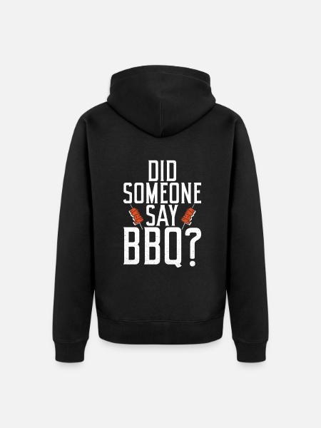 Grill Barbecue Grilling - Unisex Premium Bio Zip Hoodie - Schwarz
