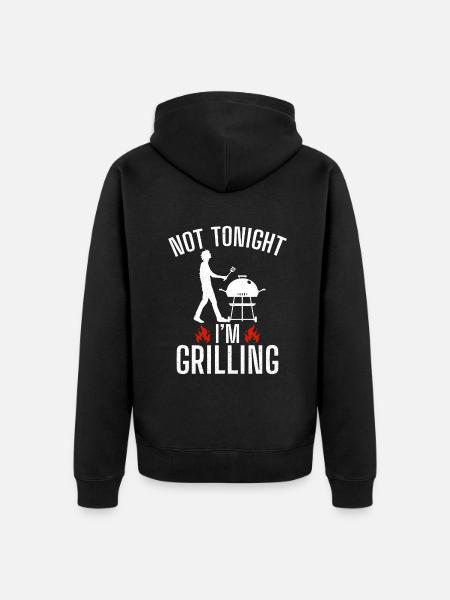 Grill Barbecue Grilling - Unisex Premium Bio Zip Hoodie - Schwarz
