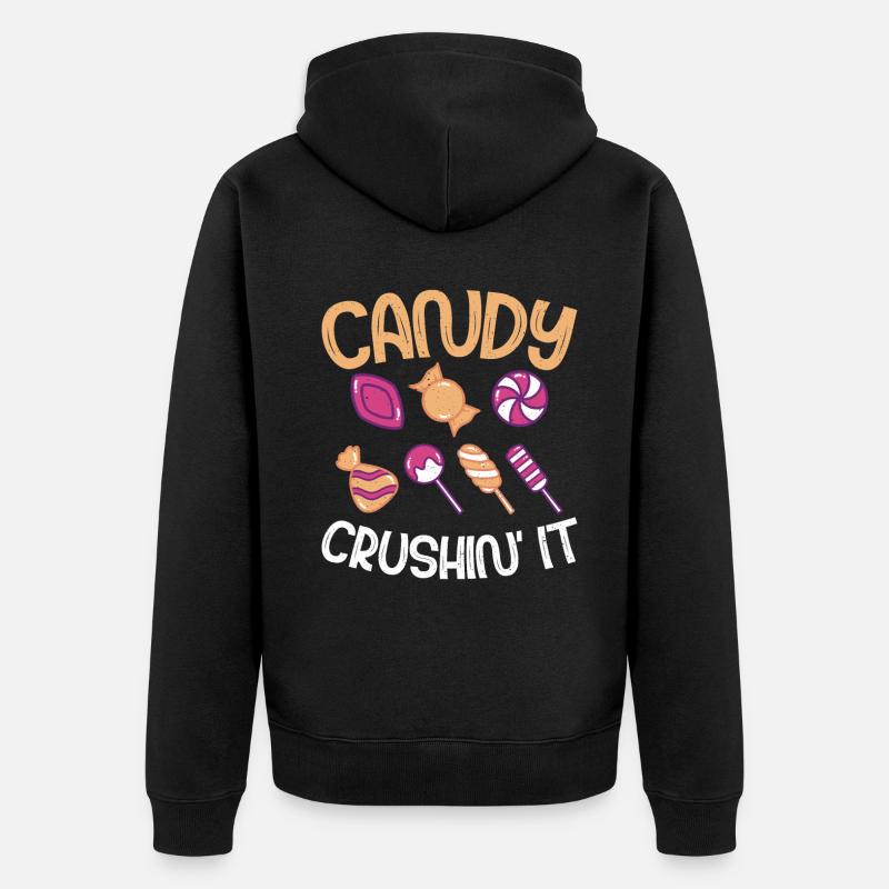 Candy Gift - Unisex Premium Bio Zip Hoodie - Schwarz