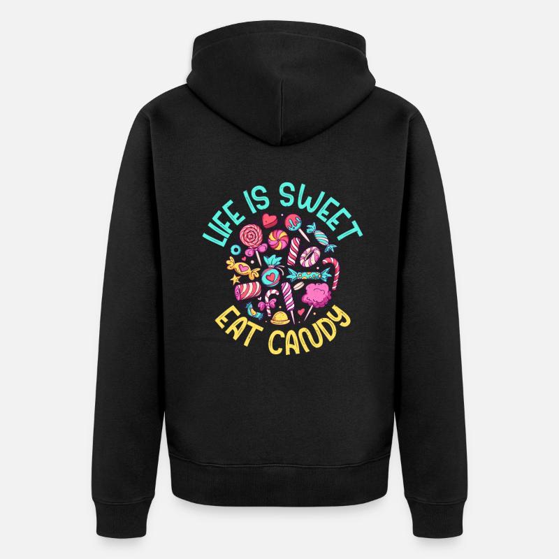 Candy Gift - Unisex Premium Bio Zip Hoodie - Schwarz