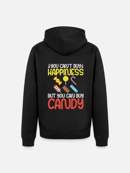 Candy Gift - Unisex Premium Organic Zip Hoodie - black
