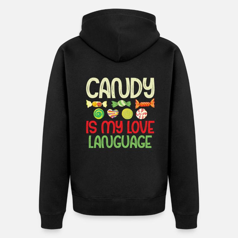Cadeau de bonbons - Veste à capuche bio Premium Unisexe - noir