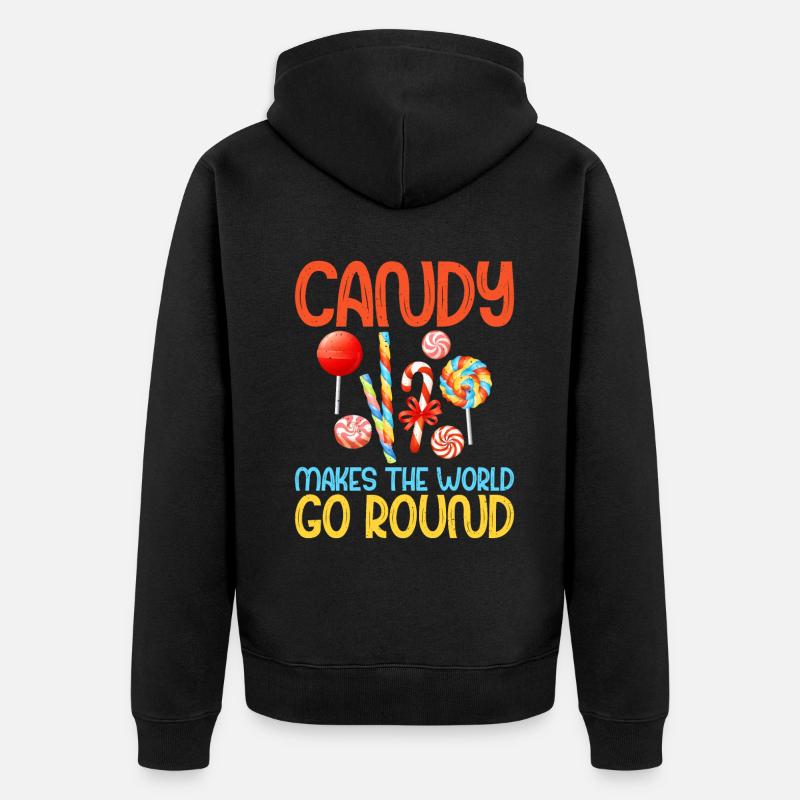 Candy Gift - Unisex Premium Bio Zip Hoodie - Schwarz