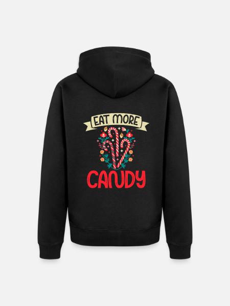 Candy Gift - Unisex Premium Organic Zip Hoodie - black