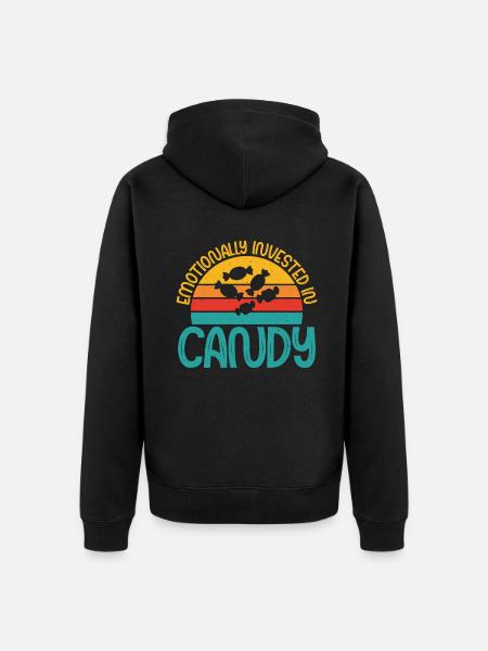 Candy Gift - Unisex Premium Organic Zip Hoodie - black