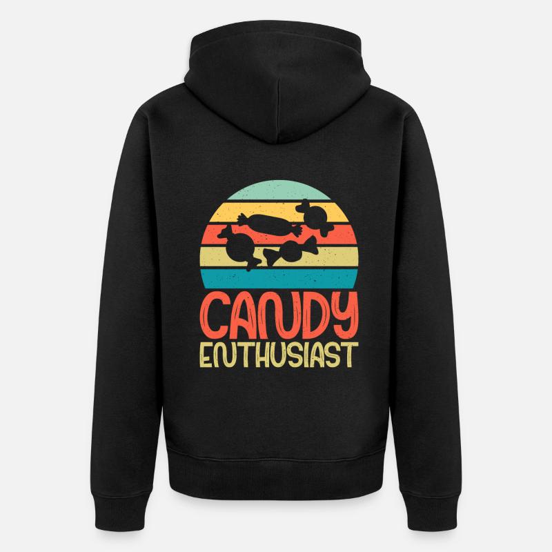 Candy Gift - Unisex Premium Organic Zip Hoodie - black