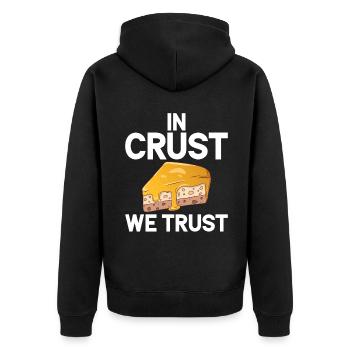 Cadeau de gâteau au fromage - Veste à capuche bio Premium Unisexe - noir - Dos - Nico (187cm)