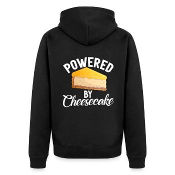Cadeau de gâteau au fromage - Veste à capuche bio Premium Unisexe - noir - Dos - Nico (187cm)