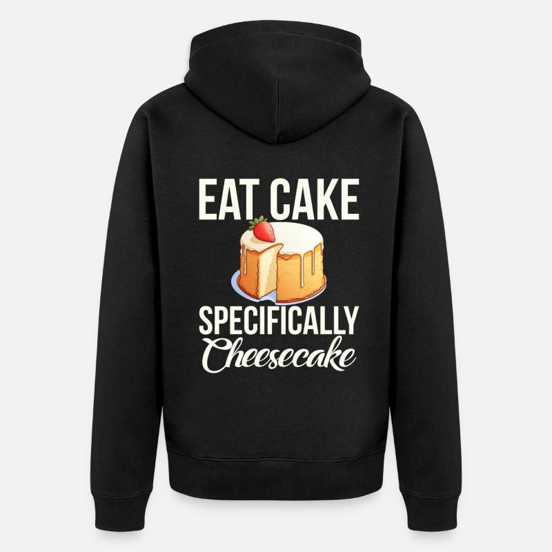 Cadeau cheesecake - Veste à capuche bio Premium Unisexe - noir
