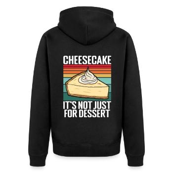 Cadeau de gâteau au fromage - Veste à capuche bio Premium Unisexe - noir - Dos - Nico (187cm)