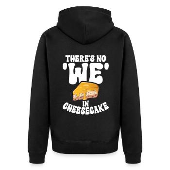 Cadeau de gâteau au fromage - Veste à capuche bio Premium Unisexe - noir - Dos - Nico (187cm)