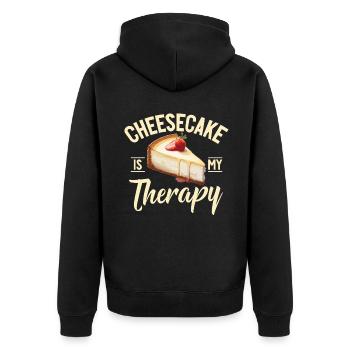 Cadeau de gâteau au fromage - Veste à capuche bio Premium Unisexe - noir - Dos - Nico (187cm)