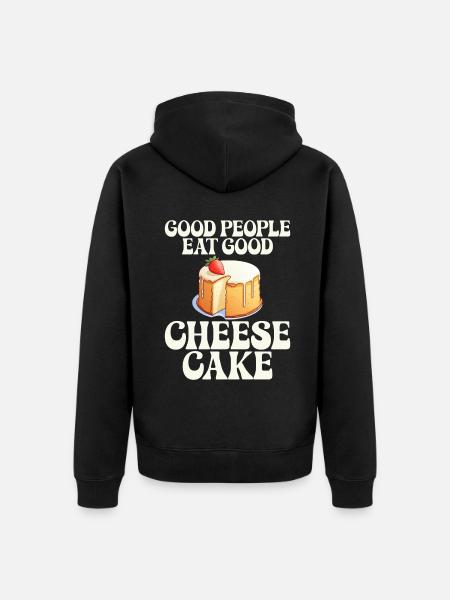 Cheesecake Gift - Unisex Premium Organic Zip Hoodie - black