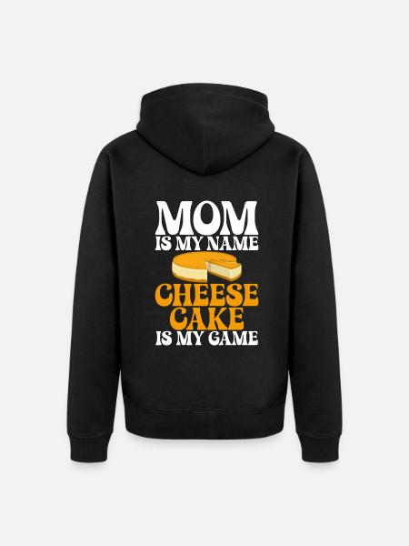 Cheesecake Gift - Unisex Premium Organic Zip Hoodie - black