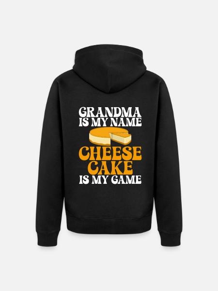 Cheesecake Gift - Unisex Premium Bio Zip Hoodie - Schwarz