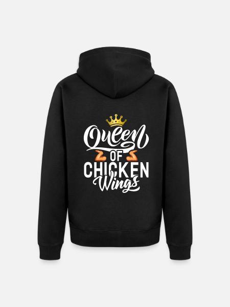 Chicken Wings Gifts - Unisex Premium Organic Zip Hoodie - black