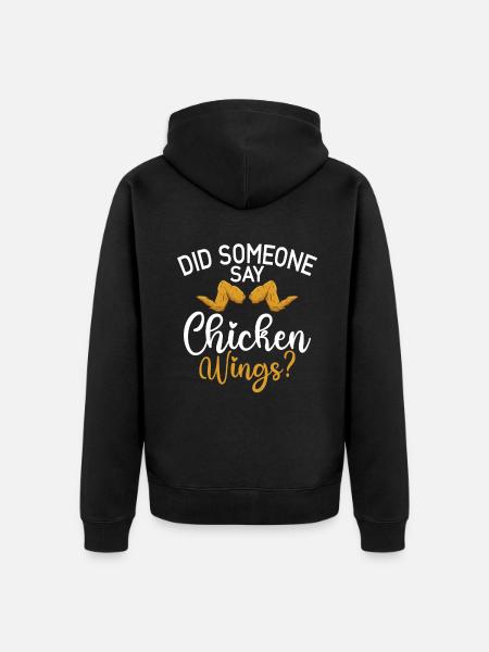 Chicken Wings Gifts - Unisex Premium Organic Zip Hoodie - black