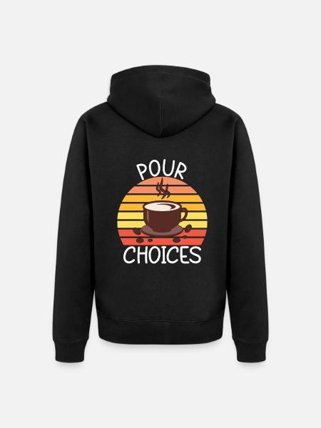 Cadeaux de café - Veste à capuche bio Premium Unisexe - noir