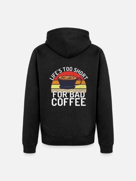 Cadeaux de café - Veste à capuche bio Premium Unisexe - noir