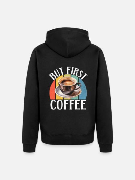Coffee Gifts - Unisex Premium Organic Zip Hoodie - black