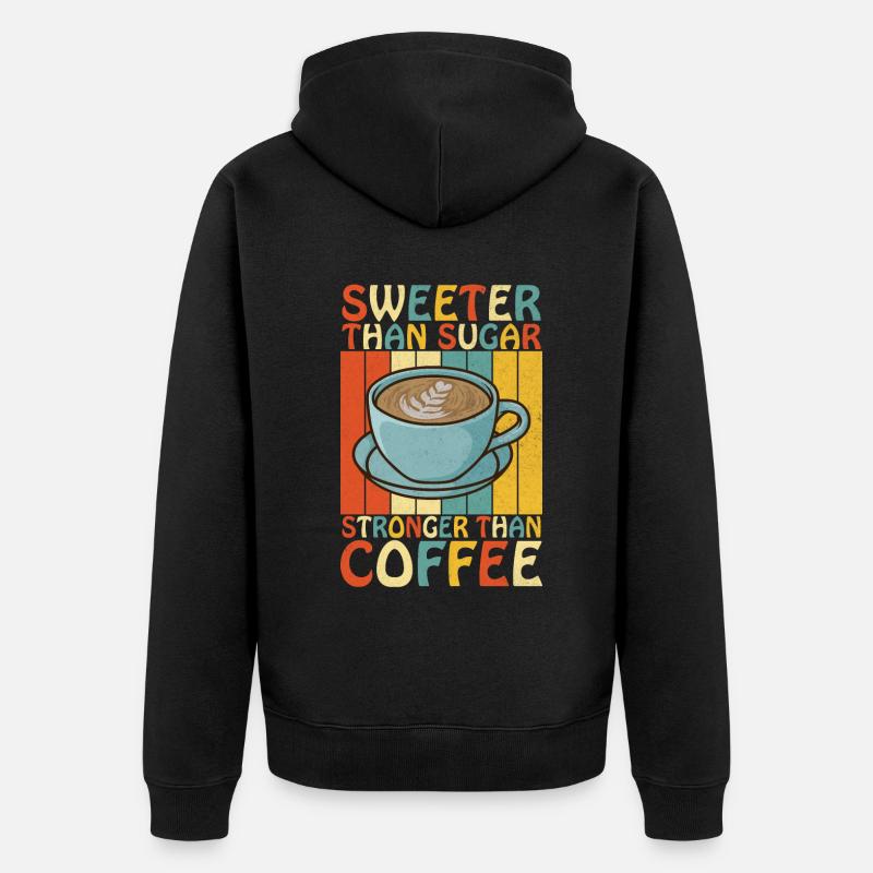 Cadeaux de café - Veste à capuche bio Premium Unisexe - noir