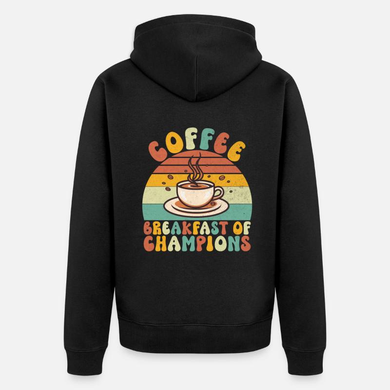 Cadeaux de café - Veste à capuche bio Premium Unisexe - noir