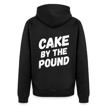 Gâteau d’amoureux des gâteaux - Veste à capuche bio Premium Unisexe - noir - Dos - Nico (187cm)