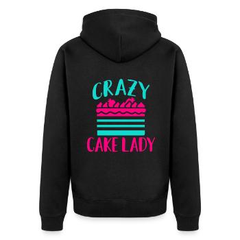 Cake Lover Cake Gift - Veste à capuche bio Premium Unisexe - noir - Dos - Nico (187cm)