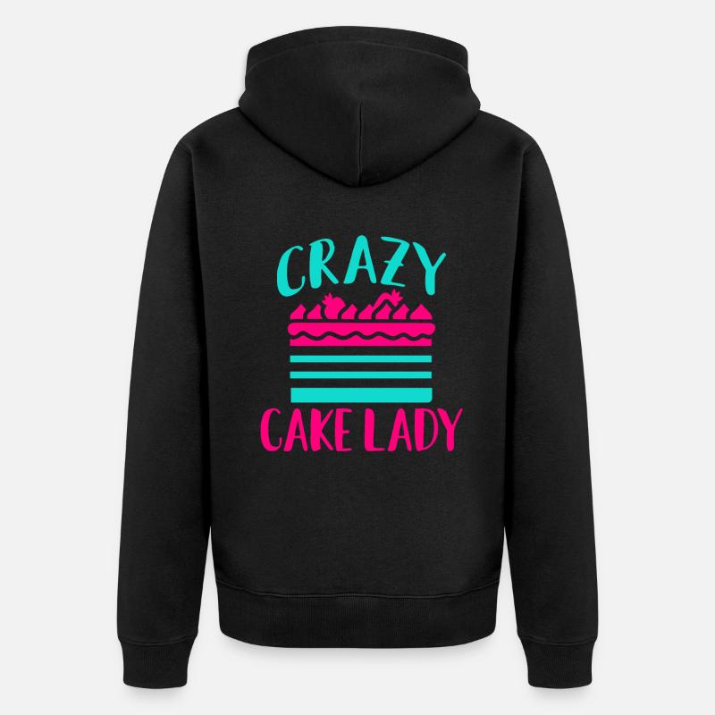 Cake Lover Cake Gift - Veste à capuche bio Premium Unisexe - noir