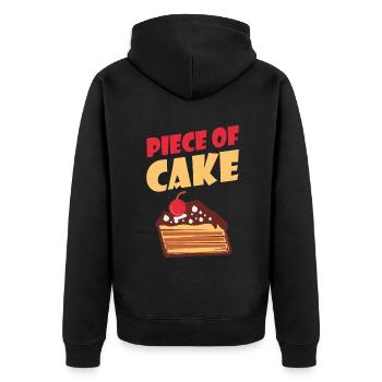 Cake Lover Cake Gift - Veste à capuche bio Premium Unisexe - noir - Dos - Nico (187cm)