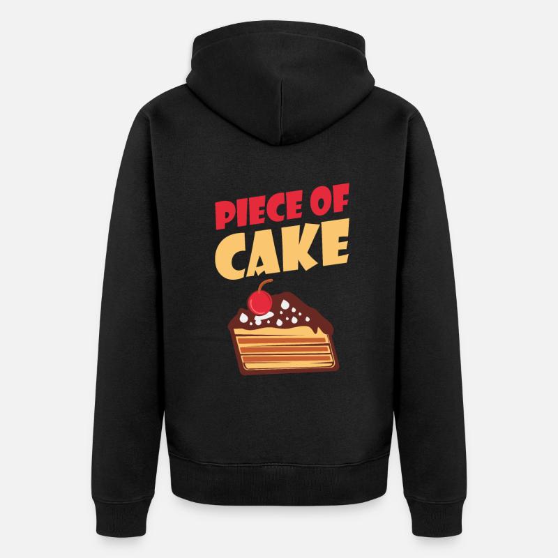 Cake Lover Cake Gift - Unisex Premium Bio Zip Hoodie - Schwarz