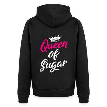 Cake Lover Cake Gift - Unisex Premium Bio Zip Hoodie - Schwarz - Hinten - Nico (187cm)