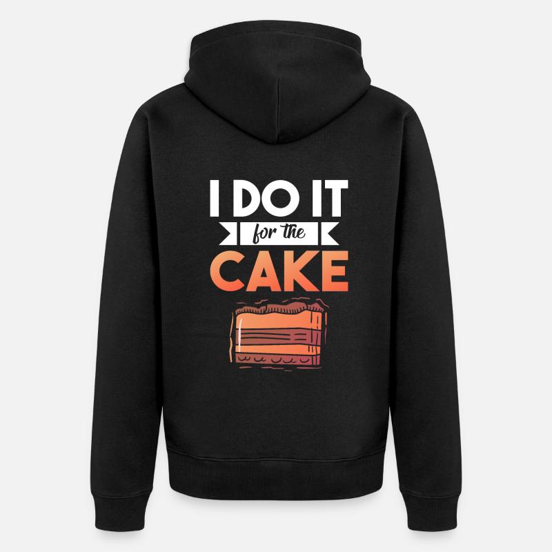 Gâteau d’amoureux des gâteaux - Veste à capuche bio Premium Unisexe - noir