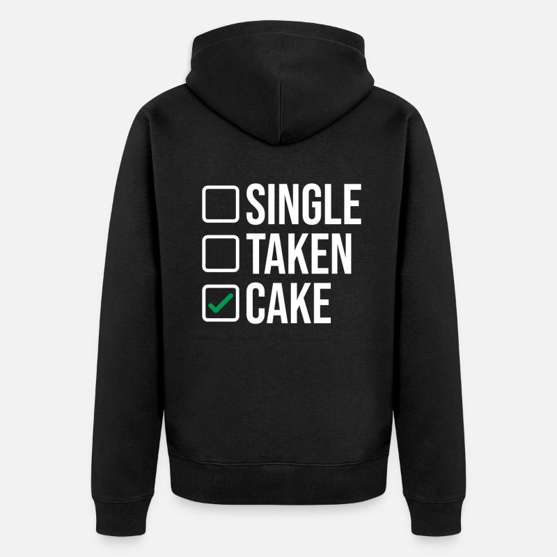 Cake Lover Cake Gift - Unisex Premium Bio Zip Hoodie - Schwarz